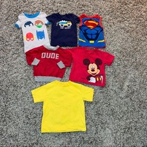 Boy fun shirt Mickey car Superman size 12m-4T #21